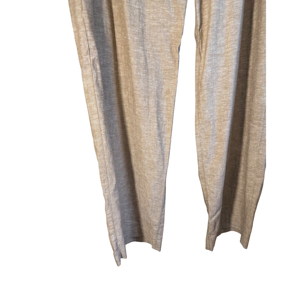 Old Navy Linen Blend Trousers Womens L Excellent Pleated High Rise Full Length - Picture 3 of 6
